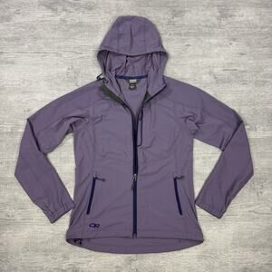Outdoor Research Ferrosi Jacket Womens S Zip Purple Lightweight Windbreaker